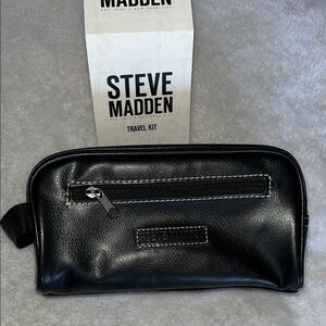 Steve Madden Black Toiletry Bag for Men